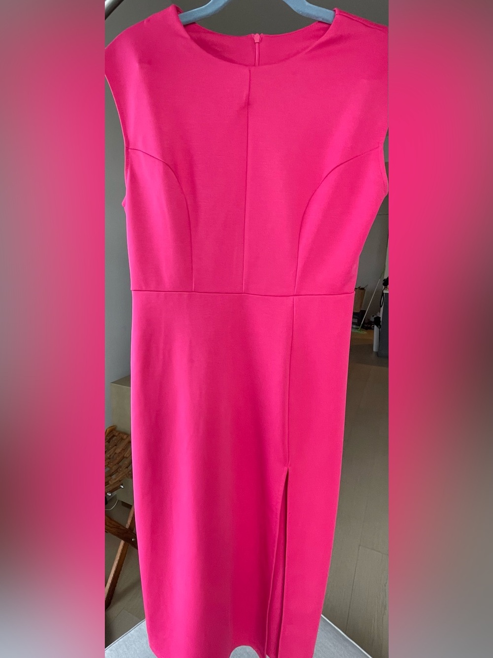 Women's Fuchsia Sheath Dress